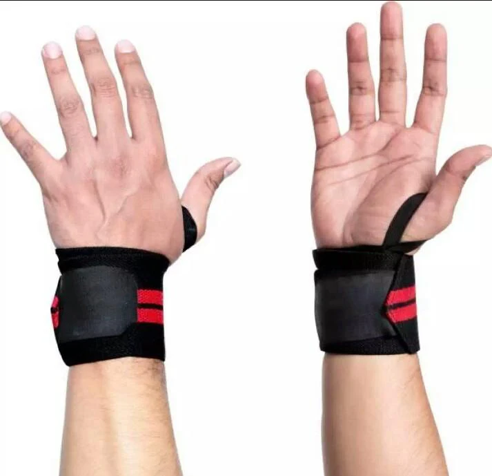 Wholesale Custom Weightlifting Gym Fitness & bodybuilding wrist wrap Customize Logo Cotton wrist wrap OEM Acceptable