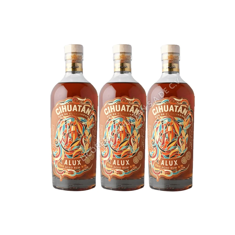 Top Quality Export Oriented Wholesale Price Manufacturers Customize Kinds Of Rum Label Cihuatan Cinabrio Alux Alcohol Drinks