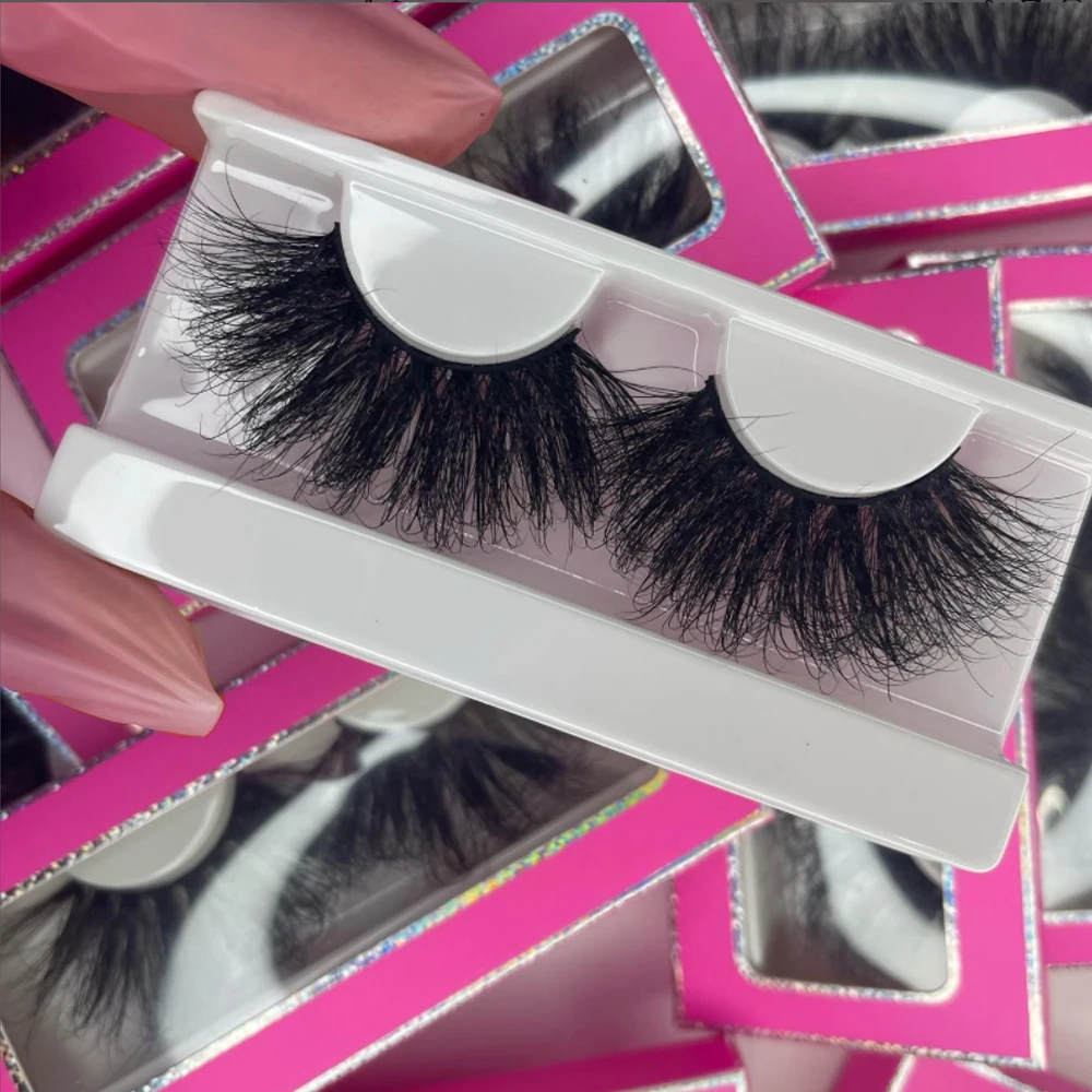 lashes3d wholesale vendor 25mm eyelashes 25mm 3d mink eyelash with eyelash box packaging