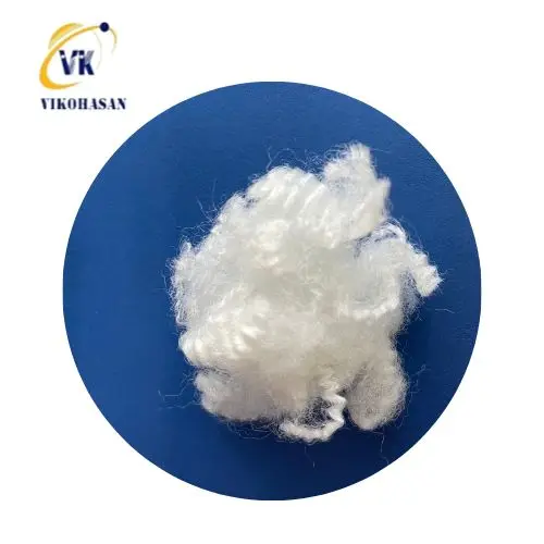 Largest Vietnamese supplier PSF polyester Staple fiber Solid Dry white fiber SDRW 6D 15D SD  low price for high quality