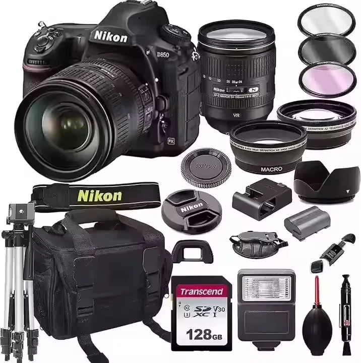 HURRY BEFORE STOCK RUNS OUT! NEW D850 FX D7500 DSLR Camera with 24-120mm F/4G AF-S ED VR Lens+ 64GB Pro With Extra Accessories