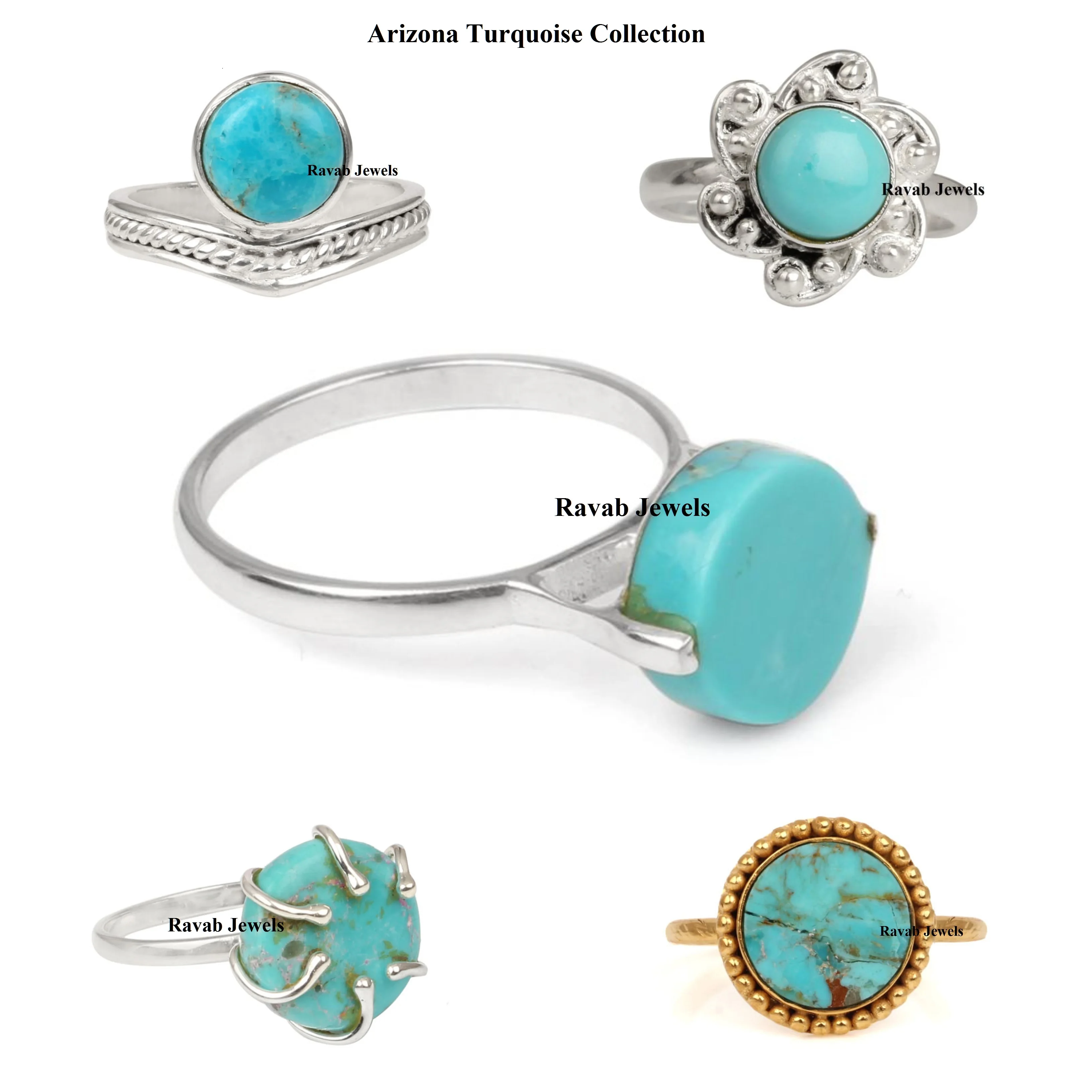 RJR0257 High Grade Quality Genuine Silver Jewelry Eternity Vermeil Oval 12x16mm Turquoise Partywear 925 Sterling Silver Ring