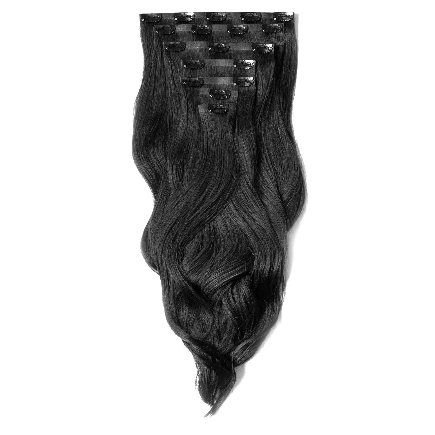 Clip in Hair Extensions 100% Human Hair Natural Color Wavy Curly Set Straight Blonde Color Ombre Color 7 Pcs INDIAN Hair Nail