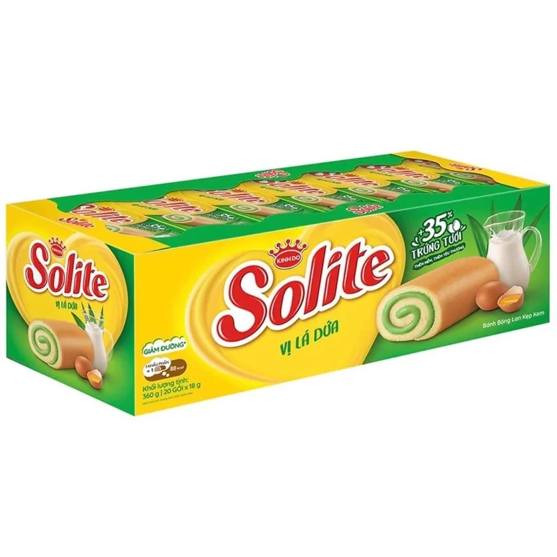 Легкая и мягкая детская пищевая коробка Pandan лист Solite крем для торта упаковка оптовая продажа Сделано во