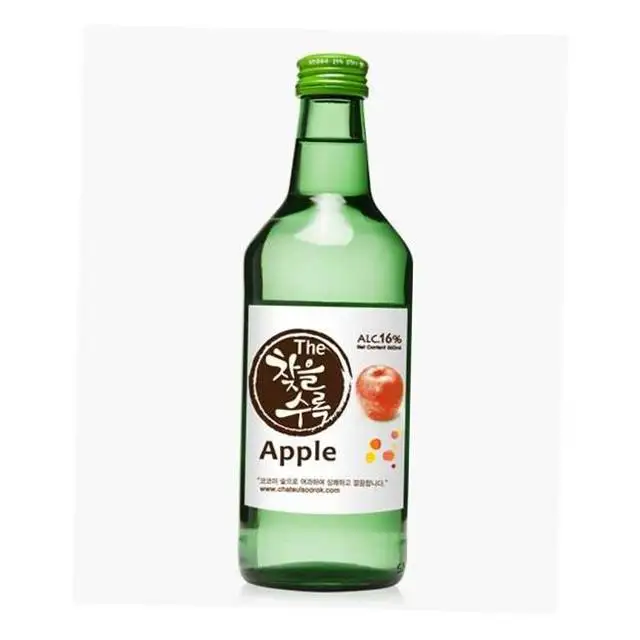 [HISTRADE]The Chateul Soorok High quality SOJU Glass bottle 360ml ABV 14%~19.3% high quality Delicious Apple Korean wine
