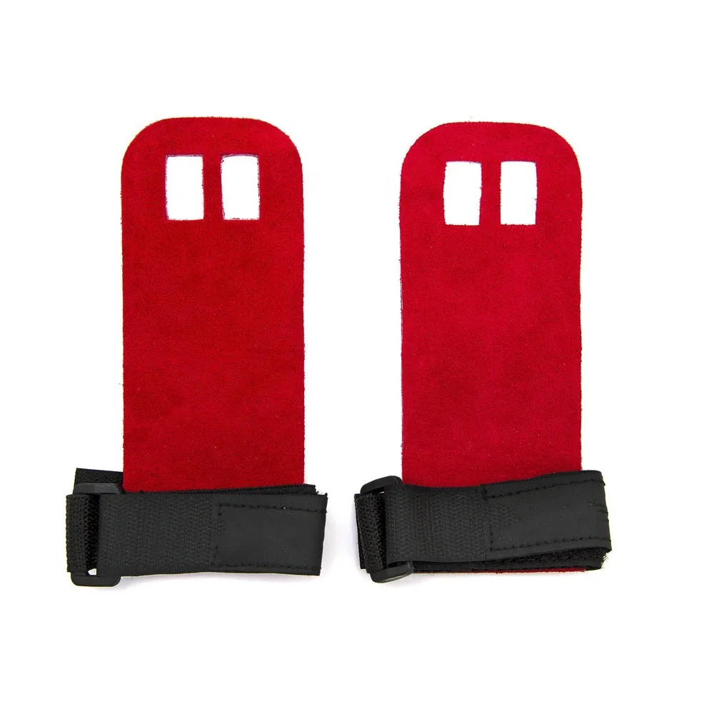 Weight Lifting Gym Gloves Gymnastic Hand Grip Wrist Support Bodybuilding Grip Leather Grip For Men Women Weightlifting Grips