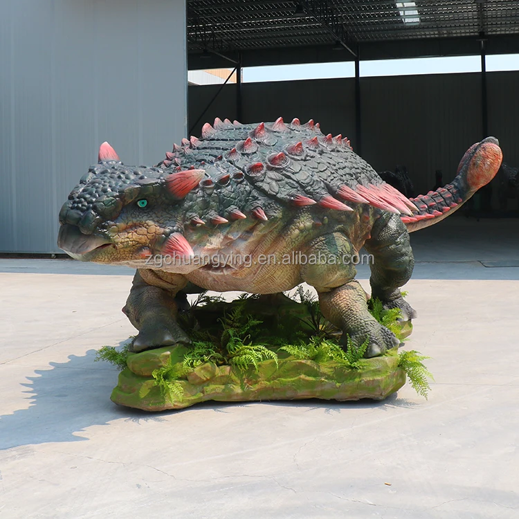 Jurassic Period Dino Park High-end Life-sized Lifelike Animatronic Dinosaur Ankylosaurus For Sale
