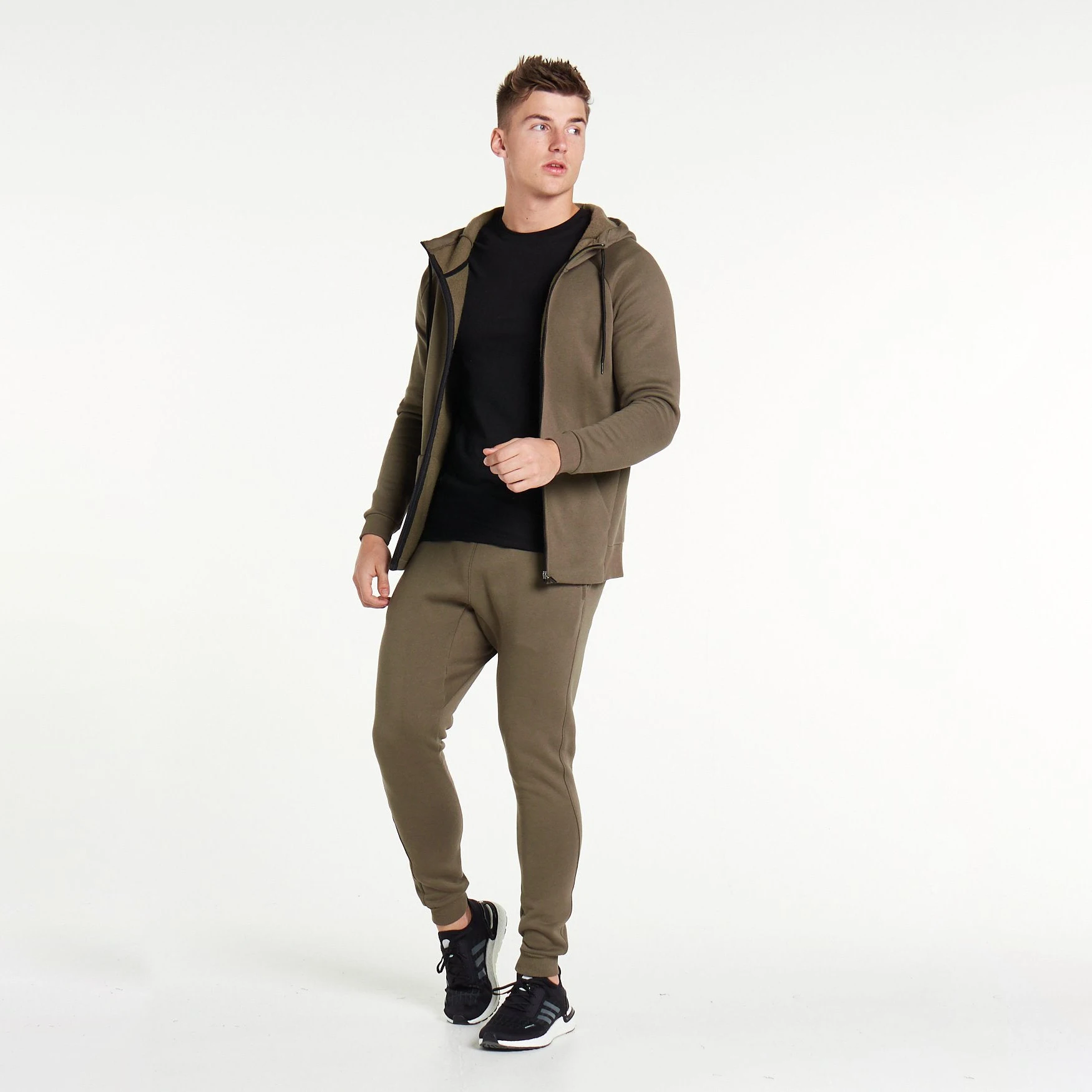 Custom Side Pocket Gym Jogger Sweatpants For Men Slim Fit Windproof Anti-Wrinkle Track Pant With Dark Wash Custom Fabric Logo