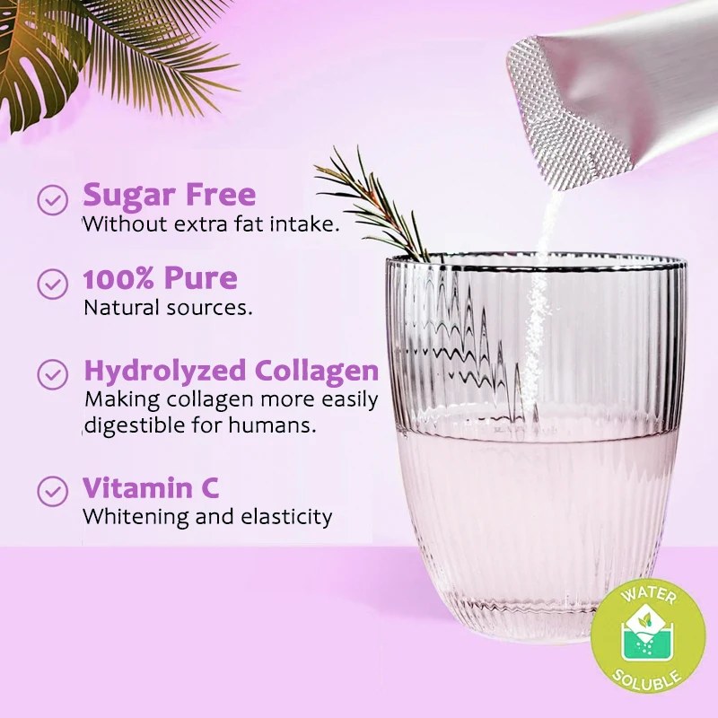 New arrival whitening anti-aging collagen hyaluronate drink supplement marine collagen drinks beauty for skin hair and nails