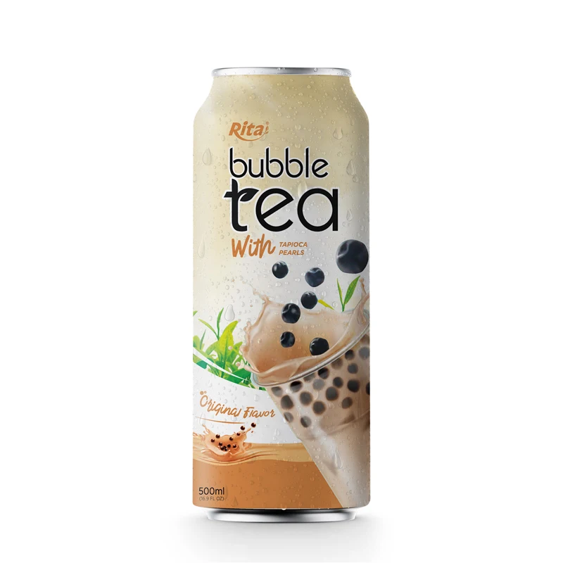 Best Selling 500ml Green Tea Kombucha Ingredients Bottle Matcha Flavor Bubble With Tapioca Pearls Direct From Vietnam