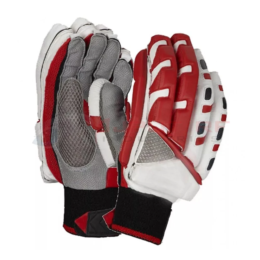 Best Quality Cricket Batting Gloves Leather Made Finger Safety Wear Comfortable Cricket Gloves / Whole Sale Batting Gloves