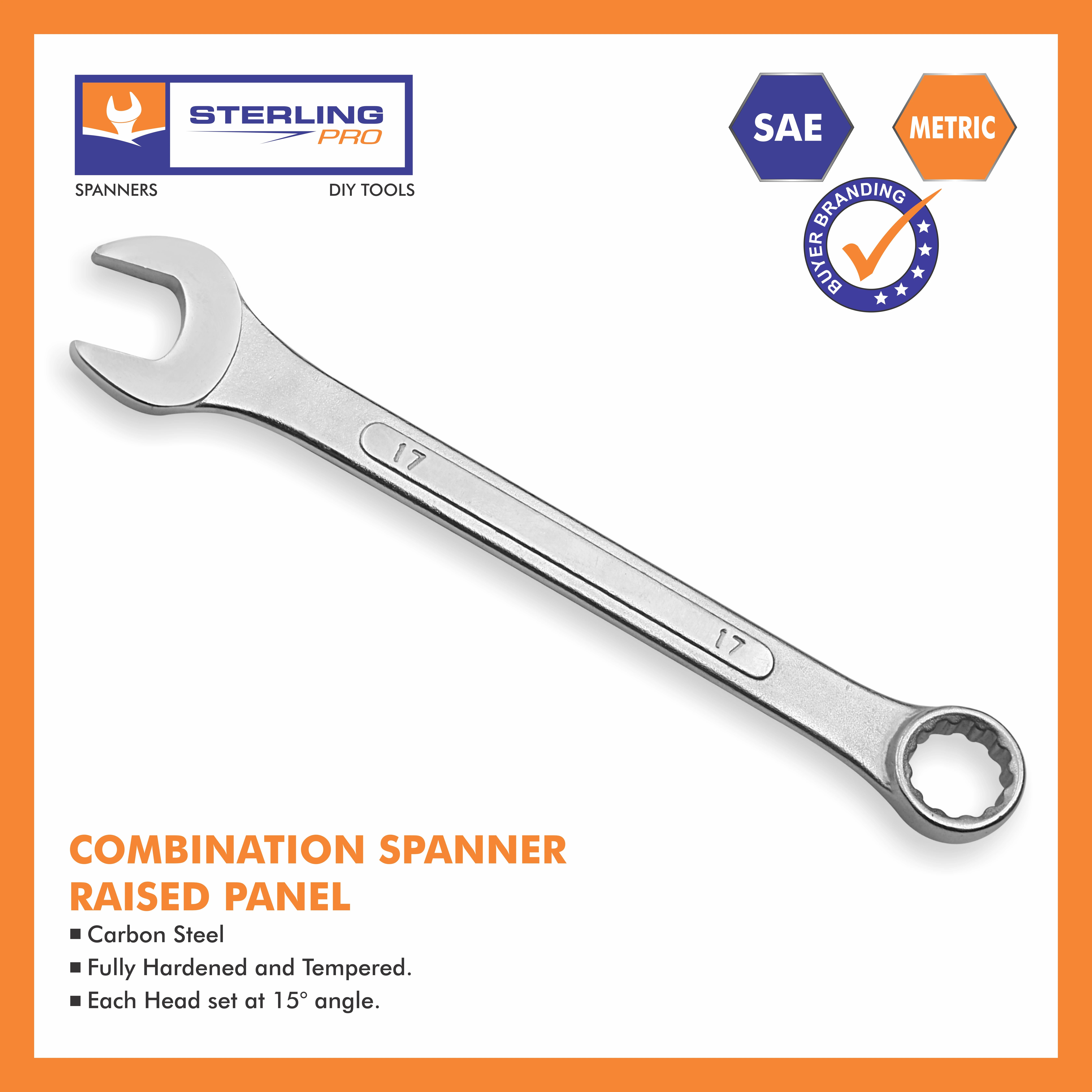 Plumbing Tool Wrenches in 11MM Combination Spanner Raised Panel Carbon Steel Head Available for Exports at Best Price