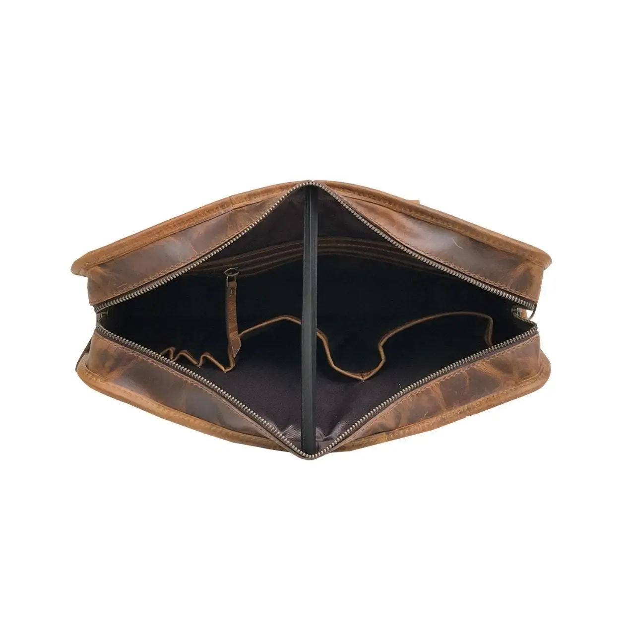 Top Grain Leather Briefcase Computer Satchel Office Crossbody Bag Leather Laptop Messenger Bag for Men