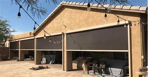 Zip Track indoor Blinds Aluminium Tube Fabricator Electric Zip Track Waterproof Blind