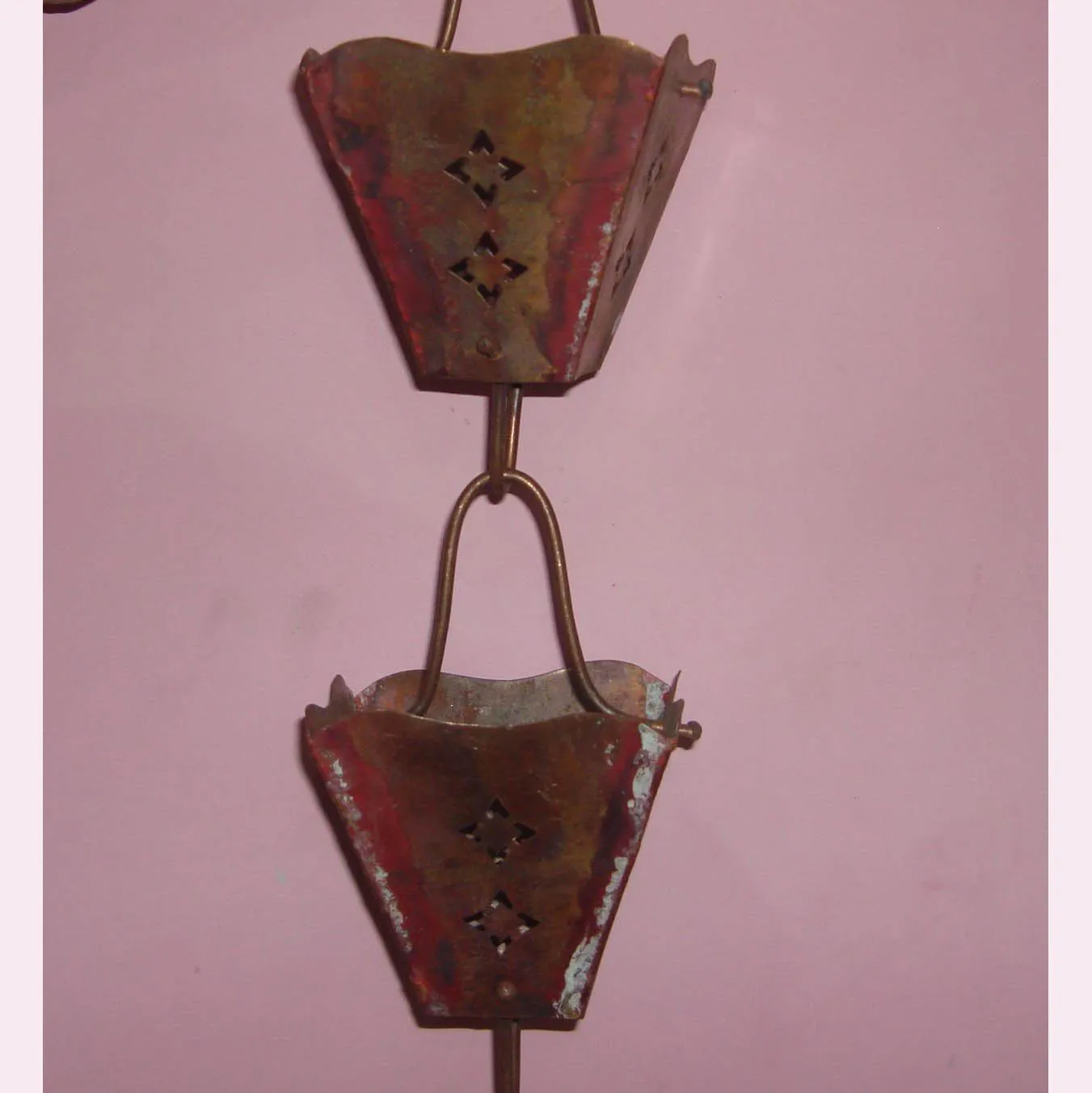 Antique Grey Rustic Garden Decorative Aluminium Rain Chain Manufacturer And Exporter Custom Copper Stainless Steel Rain Chain