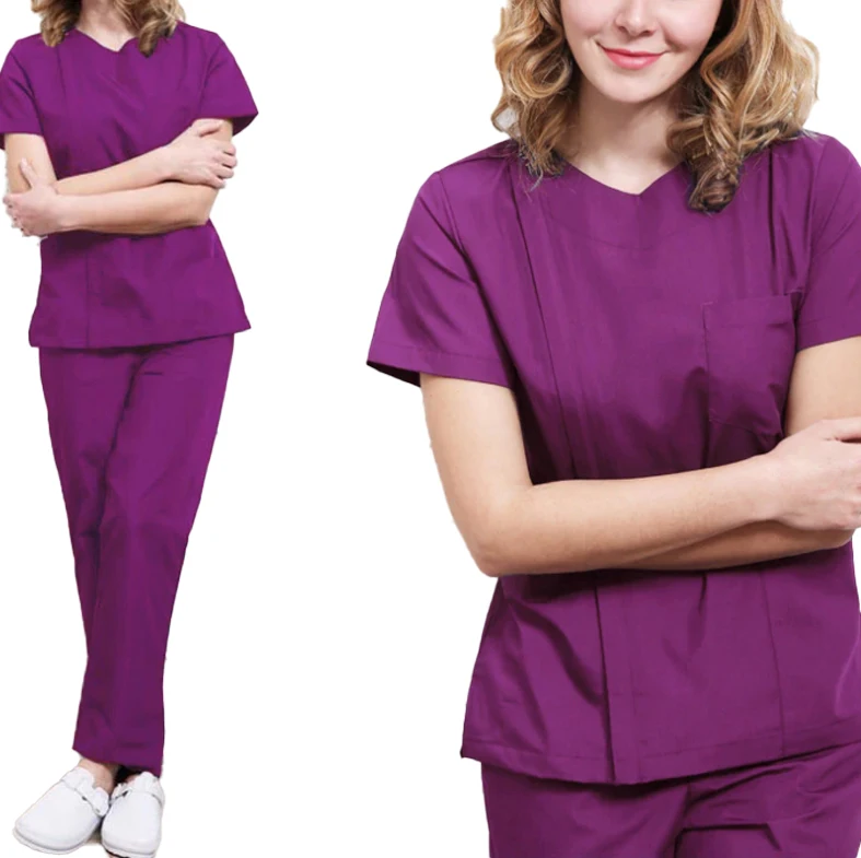 Hospital Medical Wear Uniforms Sets Turkey for Nurses and DoctorsNew Style High Quality Beauty Spa Salon Woman Uniform