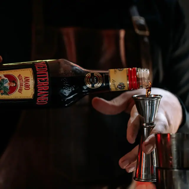 Italian bitter AMARO MEDITERRANEO 30 700 ML premium quality alcoholic drink aftermeal digestive and for mixology