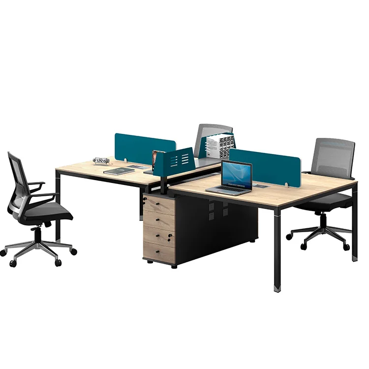 Executive desk ergonomic 4 seats workstation,office furniture 4 people office table modern pc desking workstation