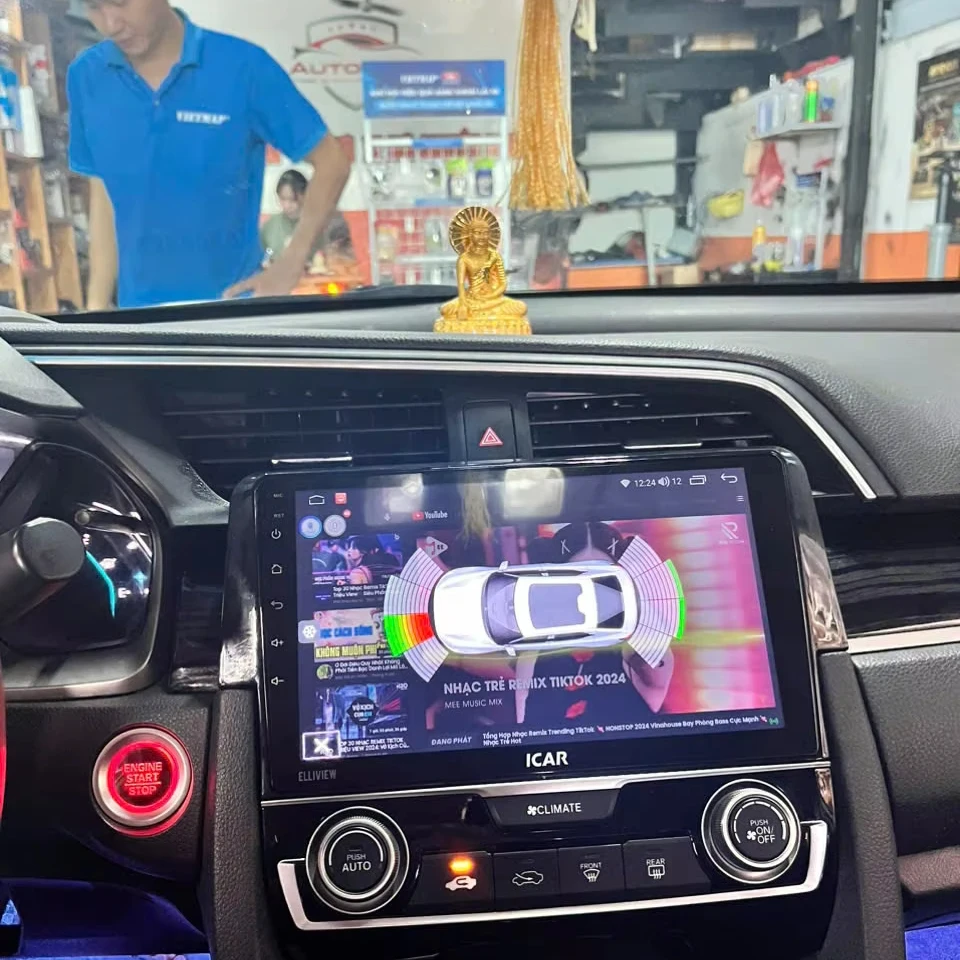 Оригинальный Автомобильный датчик парковки ICAR Oritek PS8 совместимый с автомобилями Honda Обнаруживает препятствия и отображает предупреждения на экране автомобиля