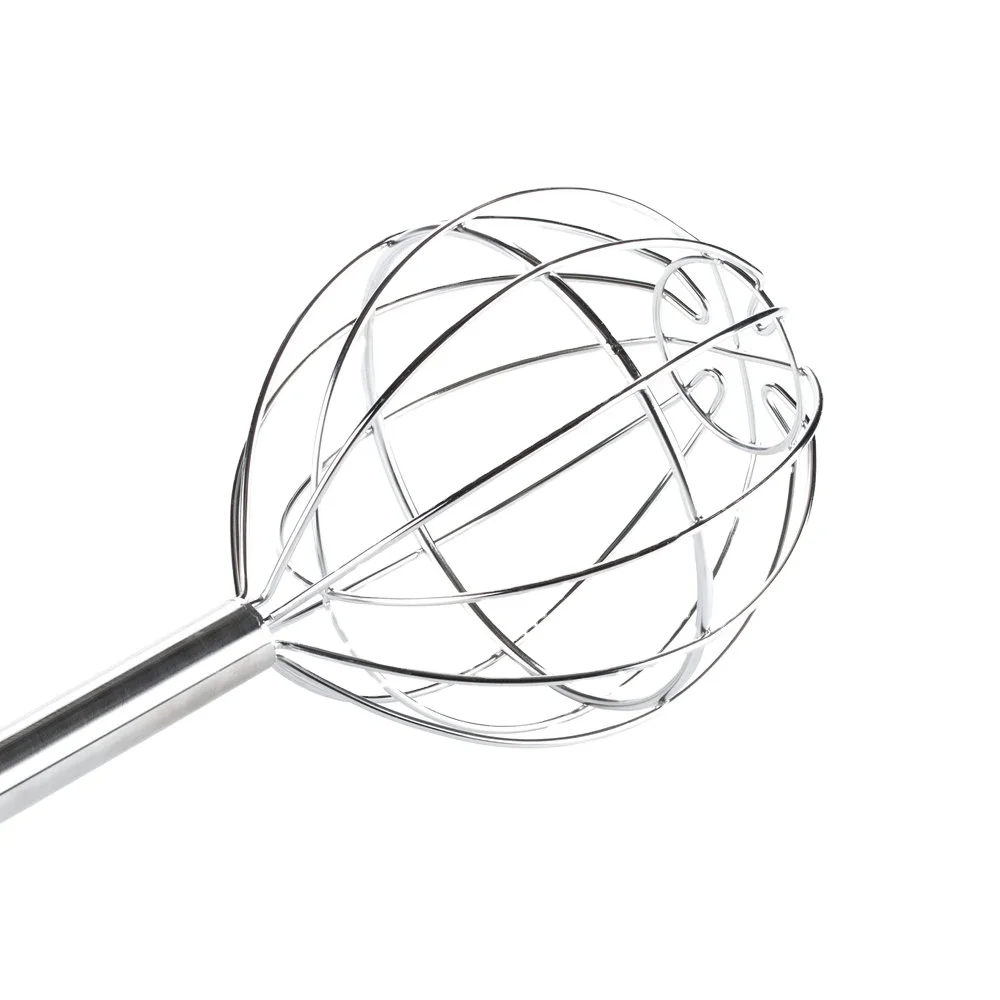 Ball Round Head Stainless Steel Kettle Whip Giant Egg Whisk