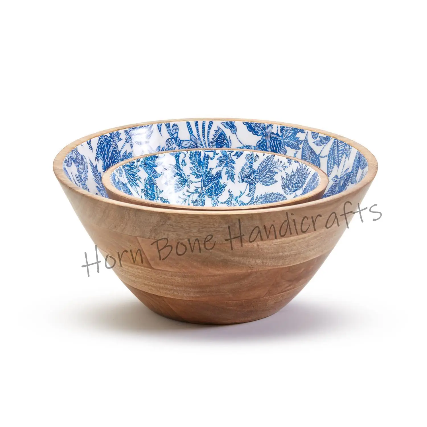 Trendy Mango Wooden Epoxy Resin Salad Bowl Handmade Wooden Carved Fruit Bowl Rustic Design Tableware Kitchen Serving Bowl
