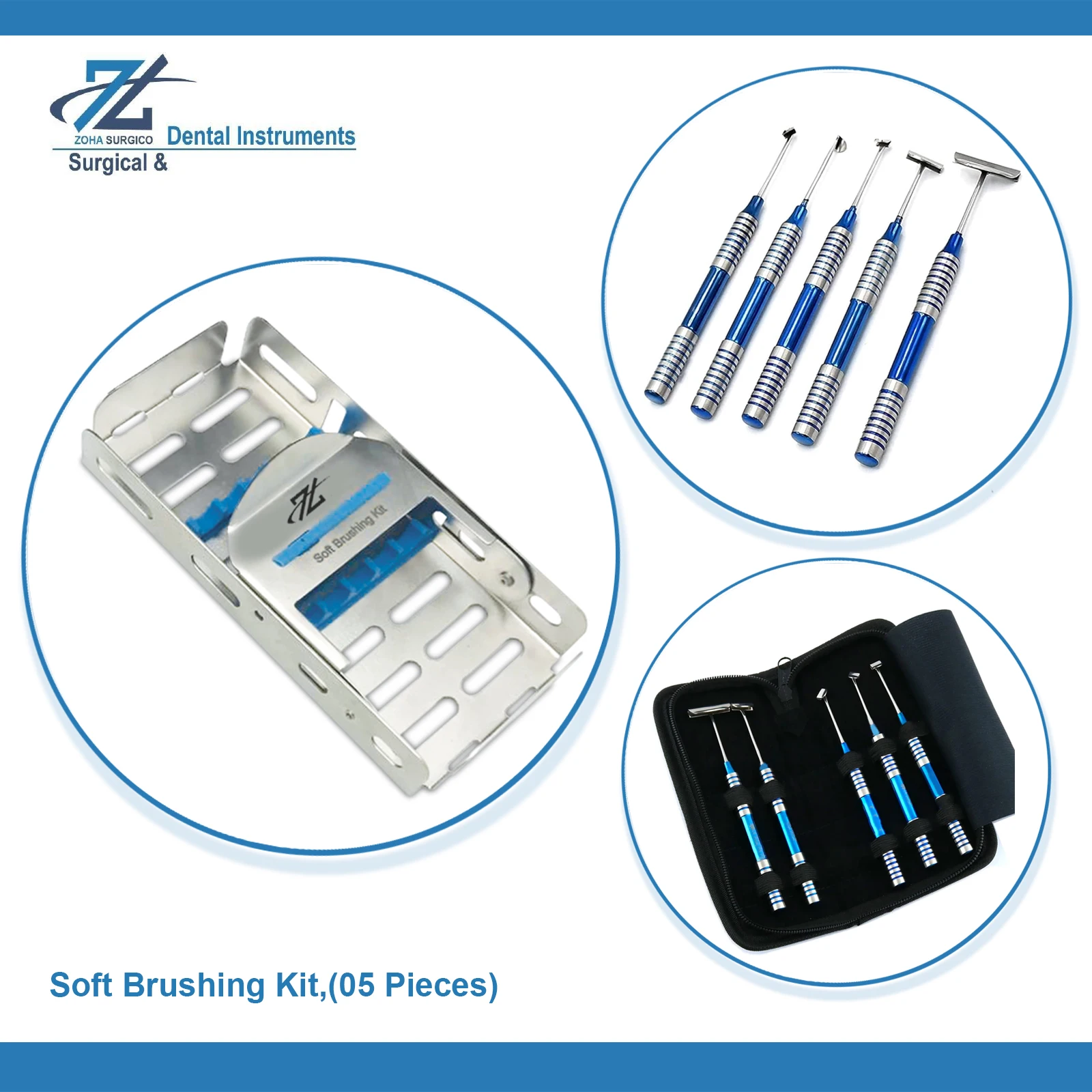 Набор мягких зубных инструментов для имплантации зубов 5 шт.