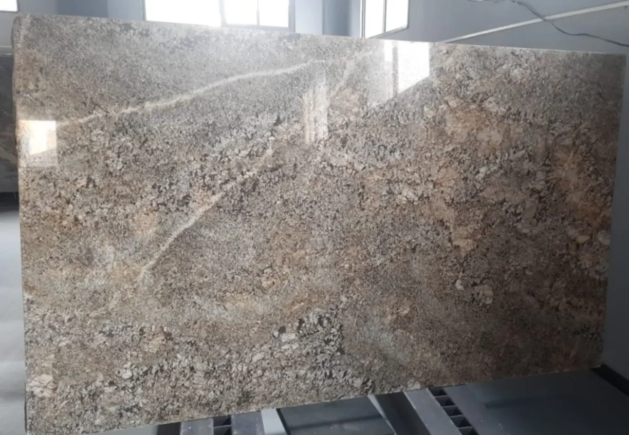 Premium Pakistani Fossil Brown Marble Slabs in Custom Sizes, Pakistani Fossil Brown Marble Slabs, 100% Natural Fossil Marble
