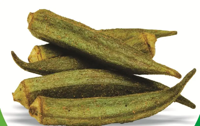 100% натуральные фруктовые и овощные продукты, цельная вакуумная жареная Окра для закусок из Вьетнама для экспорта