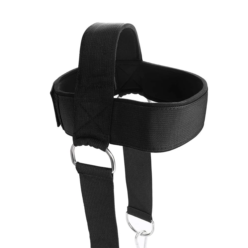New Head Harness Exercise Strap With Chain Adjustable Neck Power Training Belt Gym Fitness Weightlifting Equipment