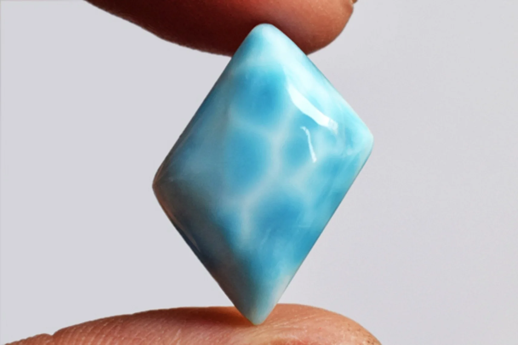 Natural Larimar Cabochon Cutting Blue Pectolite Size 3-21 MM Fancy Shaped Jewelry Making Loose Gemstone From Supplier