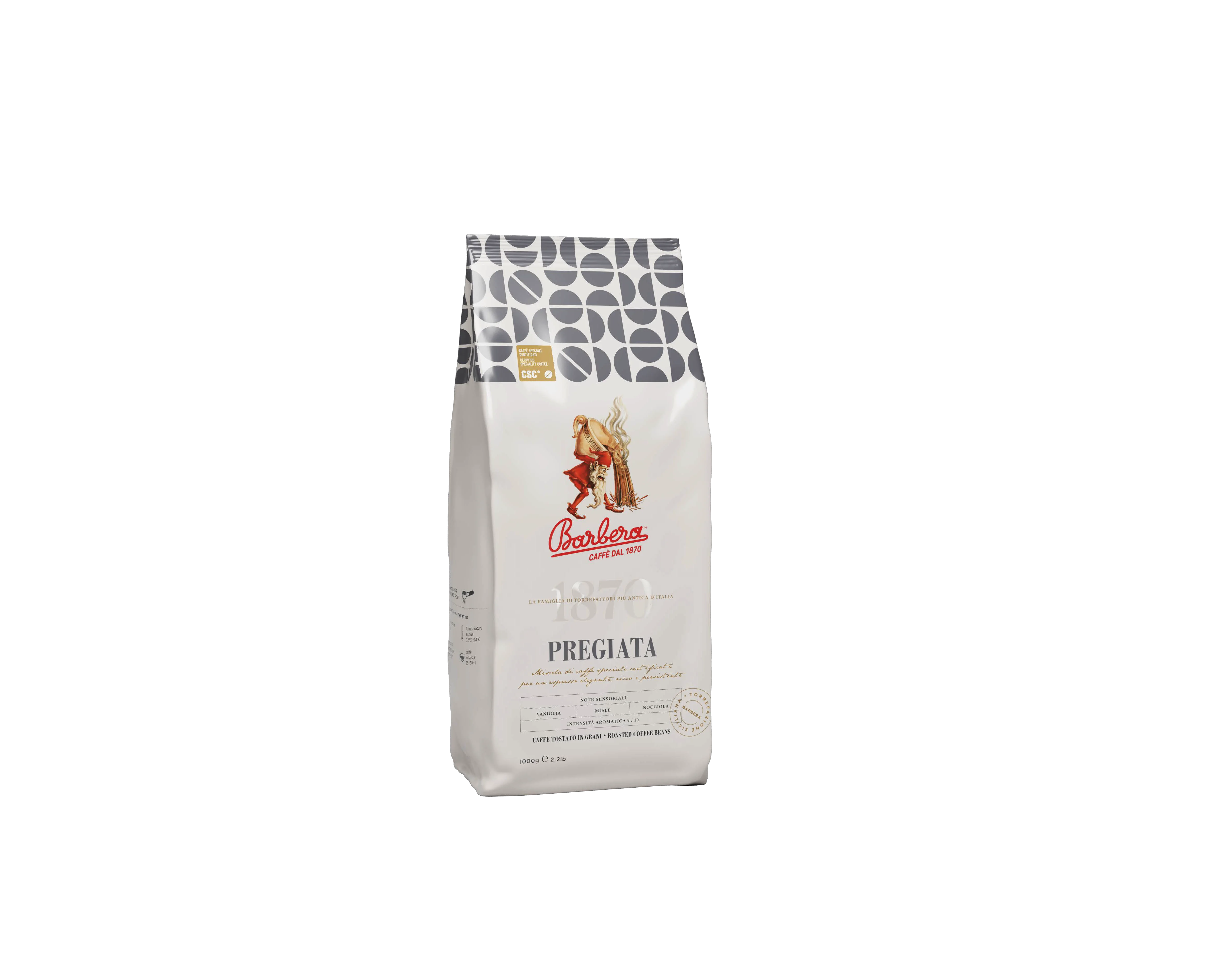 Italian high quality for espresso Arabica and Robusta Pregiata whole bean coffee