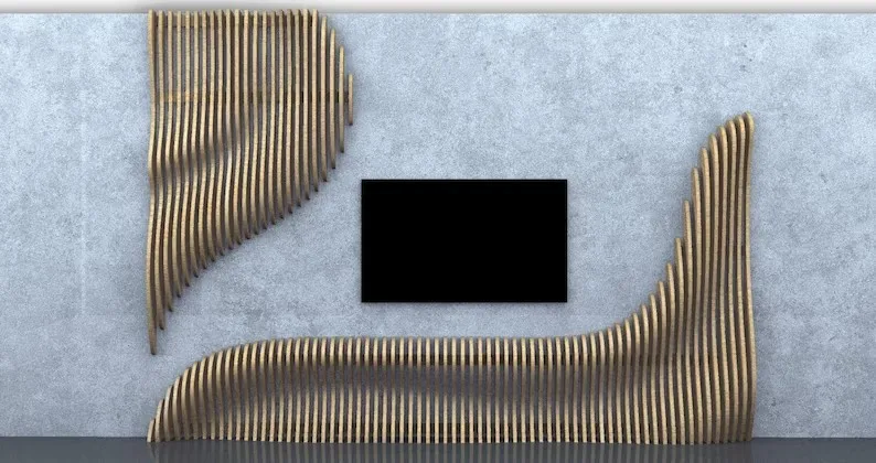 Luxury solid wood furniture for living room tv stand modern luxury cabinet mounted Wall decoration