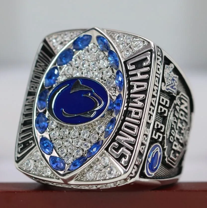 2018 Penn State Nittany Lions Championship кольцо унисекс классическое 925 серебро с бриллиантом для свадебной помолвки