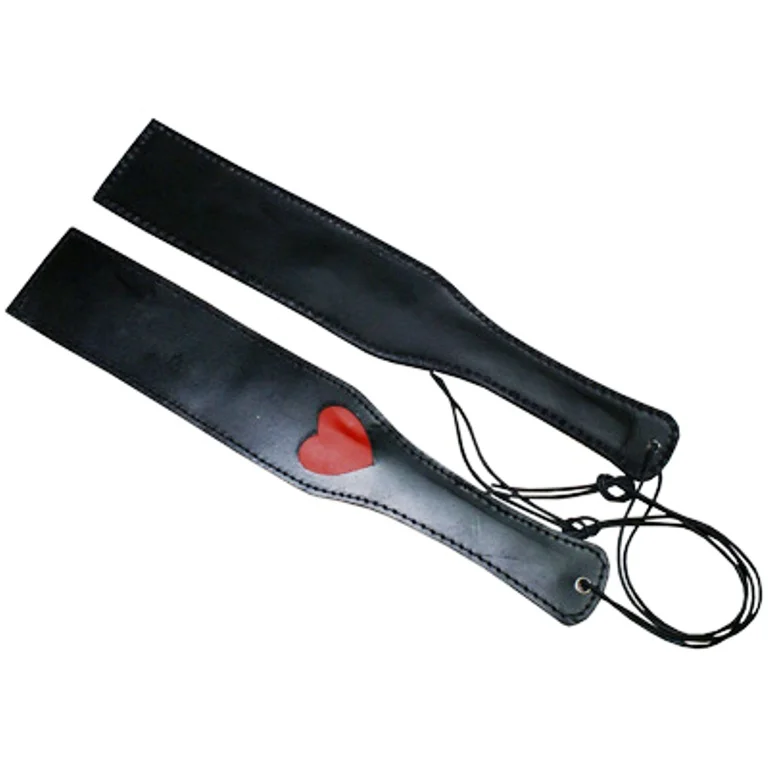 HMB-605C Genuine Leather Bondage Paddle Whip Bullwhip for Costume Roleplay and BDSM Play