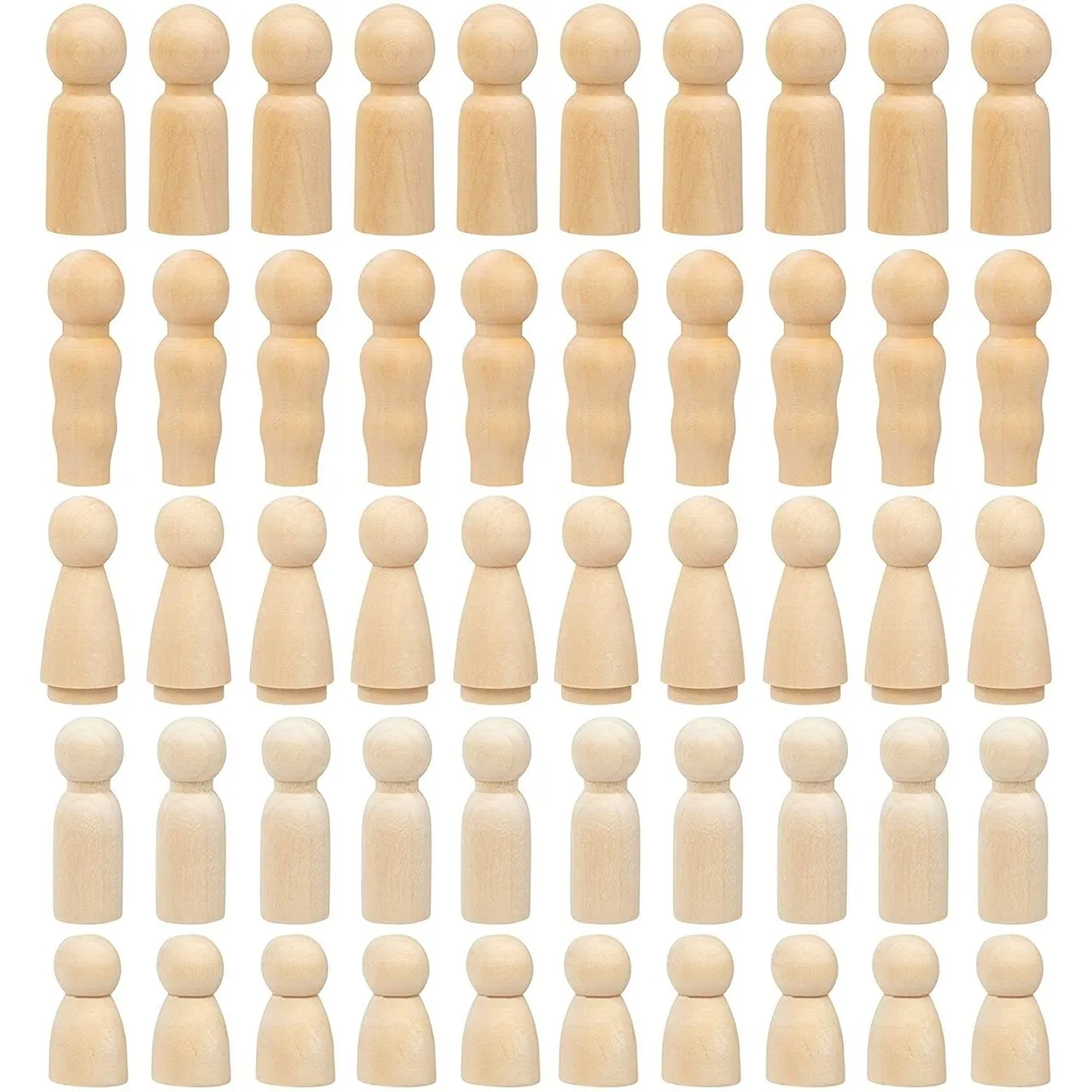 Vietnamese Wooden Doll - Eco-Friendly, Natural Wood, Safe for Kids, Perfect for Decor and Creative Play, Wholesale Price
