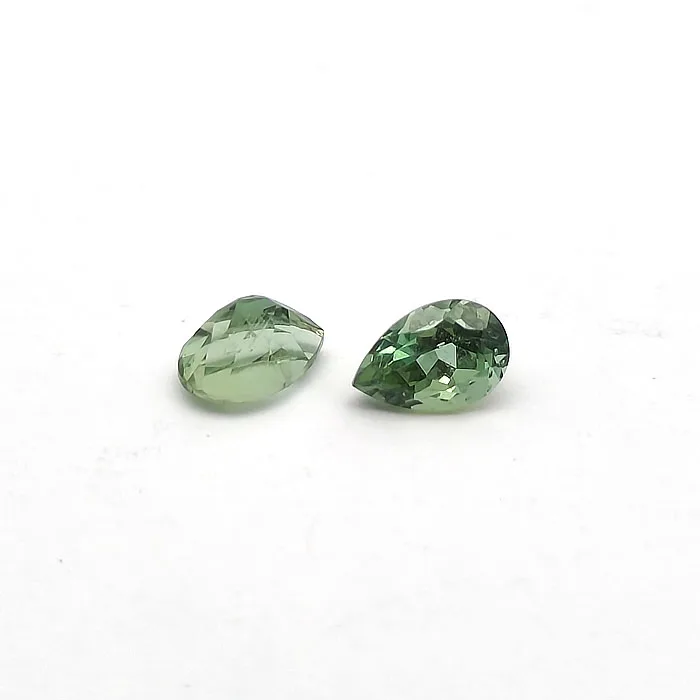 Natural Green tourmaline 6x4mm Pear cut 0.36 Cts Green tourmaline Clean Quality Bright Color Loose Gemstone for jewelry making