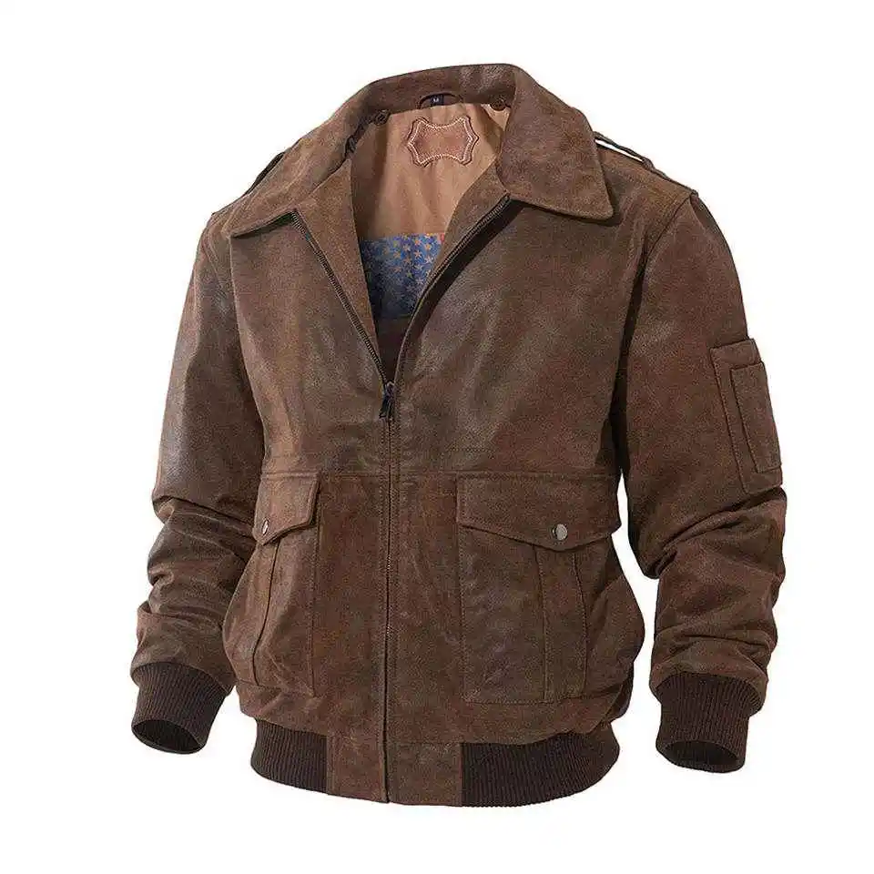 Men Custom High Quality Hot Sale Slim Fit Cotton Bomber Leather Jacket Windproof Hooded With Fur Bomber Jacket For Men