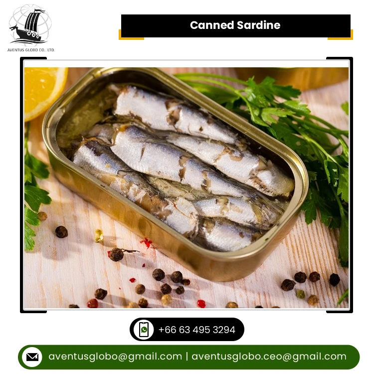 Wholesale Quantity Supplier of Delicious High Quality Best Seafood Canned Sardine in Sunflower Oil at Factory Price