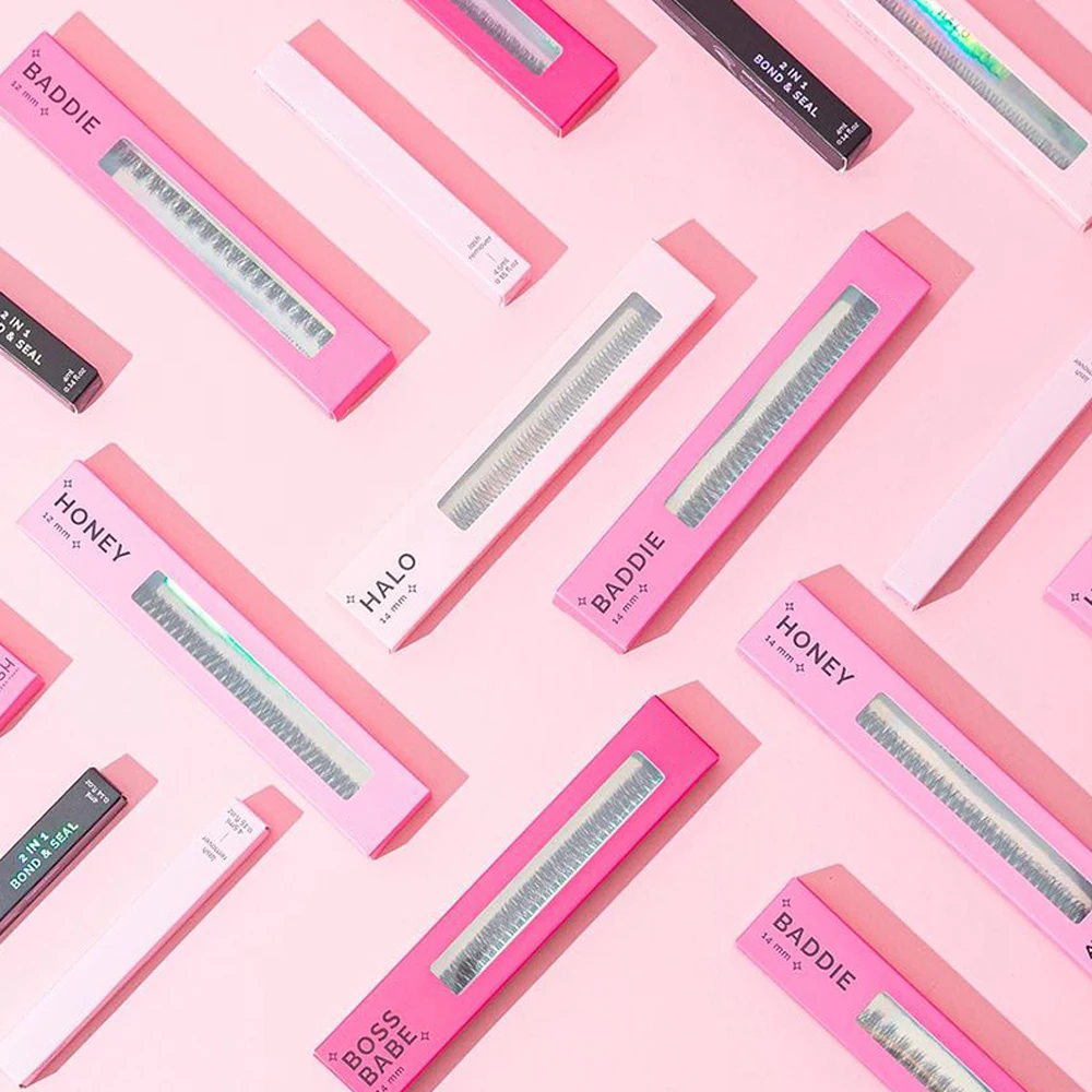 High Quality Winged Silk Cluster Diy Eyelash Extensions Cat Eyes Diy Eyelashes Silk Soft Lashes Segment Cluster Mink Lash