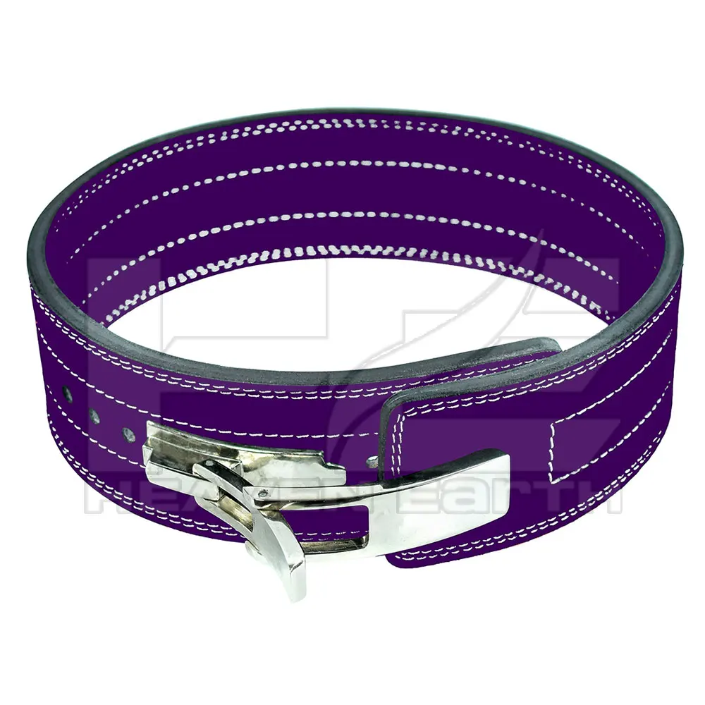 Cowhide Leather Powerlifting Belt Gym Weight Lifting Lever Buckle Belts Fitness Waist Trainer Belts