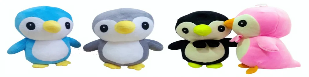 Factory Supply 18CM Soft Stuffy Animal Penguin Plush Toys for Living Room Decoration Available at Wholesale Price