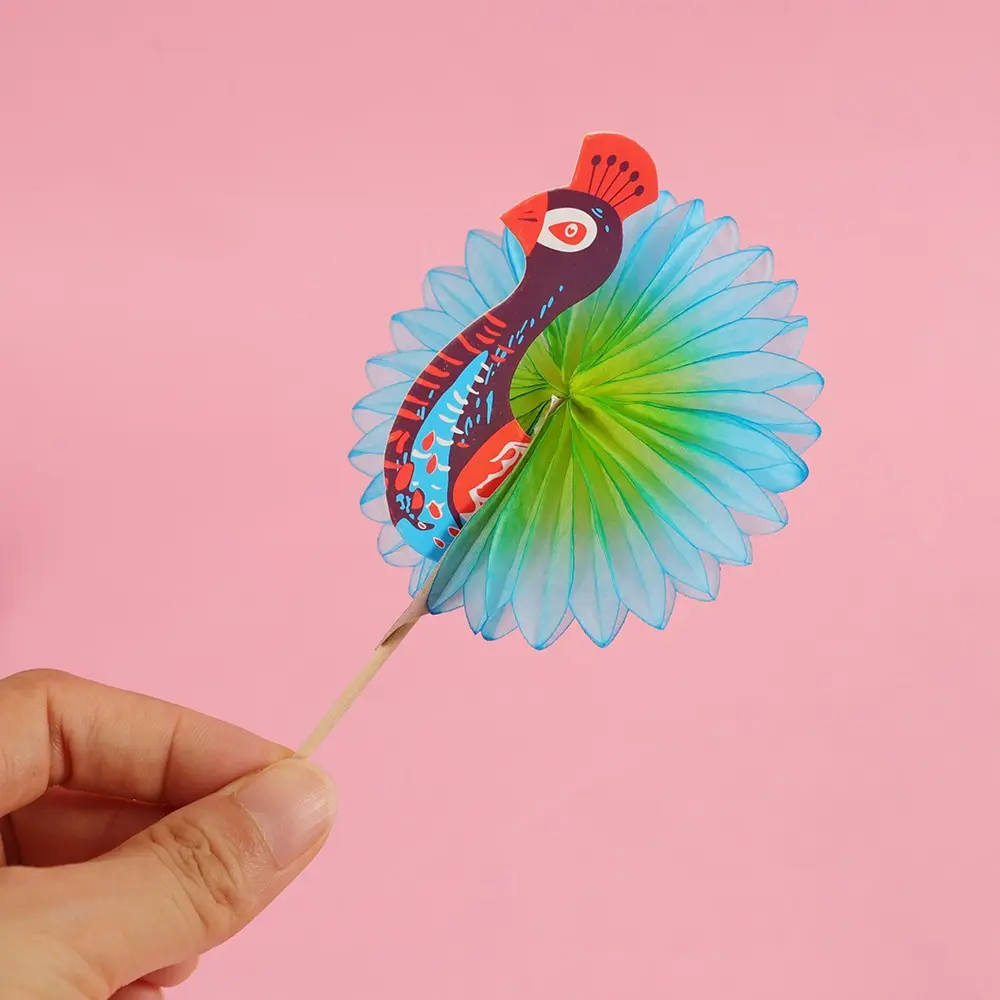 Creative Peacock Bar Cocktail Decoration Drinking Fruit Toothpicks Dessert Cupcake Toppers Birthday Wedding Party Supplies
