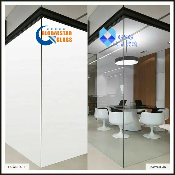 Factory Custom Self-Adhesive Laminating Control Switchable Privacy Electric Door Car Dimming Black White Transparent Glass