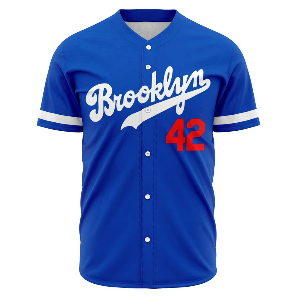 High Quality Royal Blue Adult Baseball Uniform Jersey Custom Designed Printed Sports Wear Sublimation Technique Blank Pattern