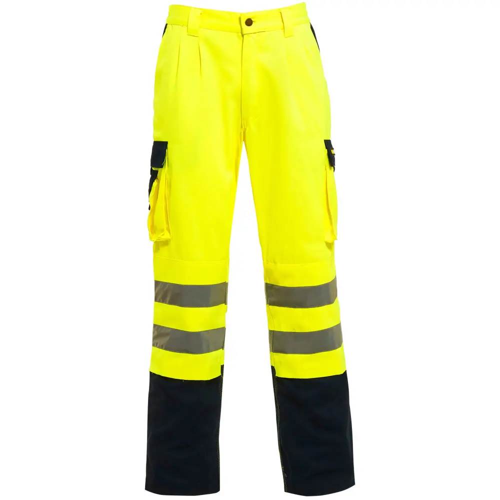 Hi Vis Winter Workwear Overalls Pants Men Work Mechanic Pants Working Pants 2025 Hot Selling Men Construction Safety Trousers