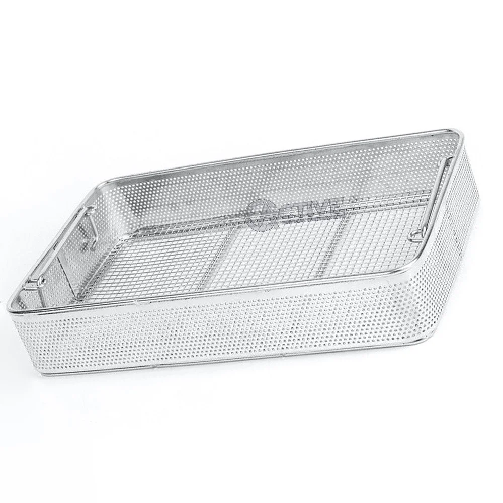 Best quality Medical Stainless Steel Sterilization Wire Mesh Tray Basket Surgical Instrument Mesh Frame Reusable ISO CE Approved