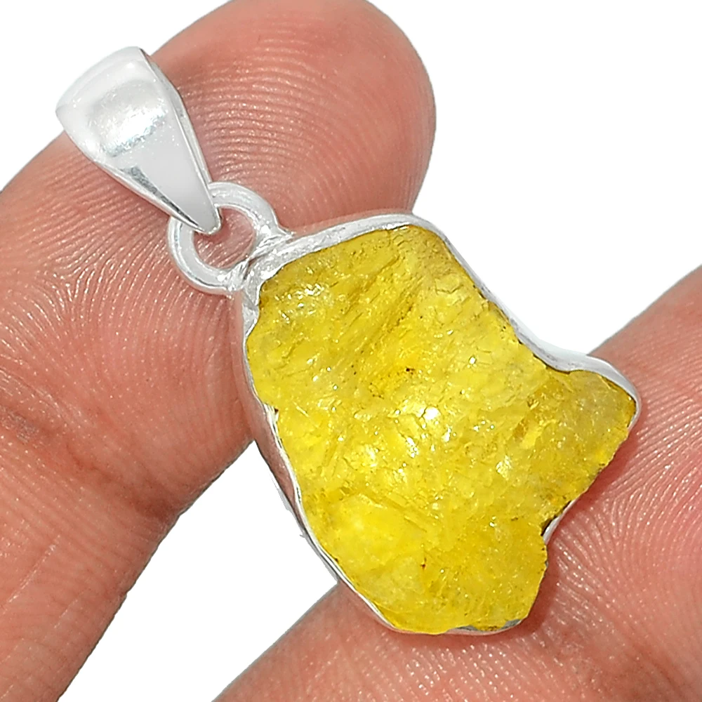 Новое поступление 2022 высококачественные ювелирные изделия из стерлингового серебра 925 пробы грубые подвески с бруцитной изготовление подвесок