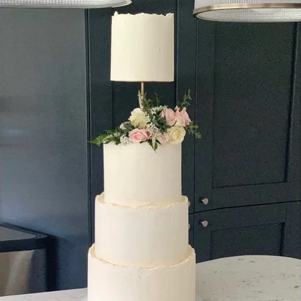 Round Cake Separator Modern Metal Cake Stand for Wedding Party Birthday Display Cake Holder