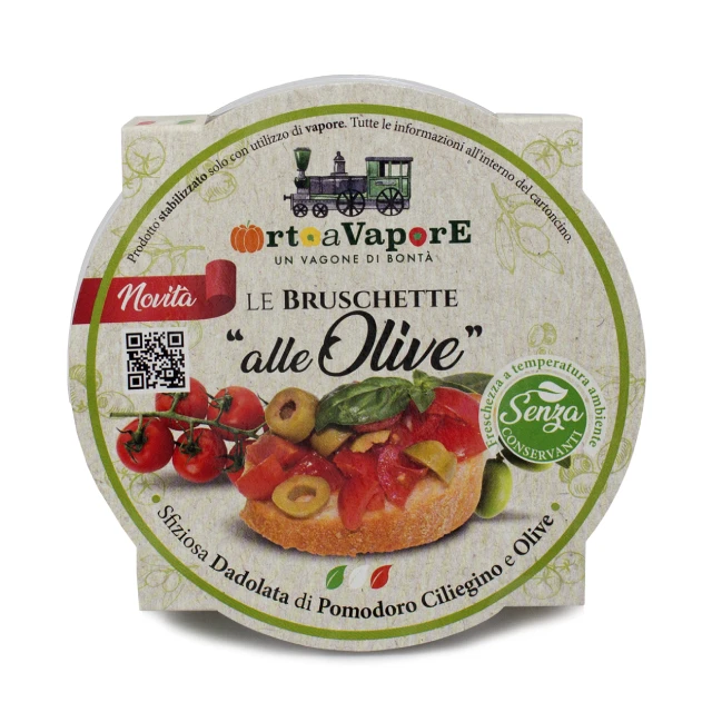 Приготовленные в Италии готовые к употреблению гарниры 285 г томатов Черри брускетта с оливками