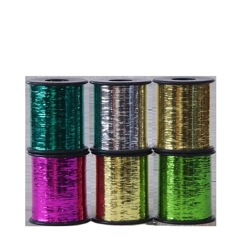 Wholesale Premier Metallic Yarn M Type Pure Silver Metallic Reflective Yarn For Embroidery Knitting Thread
